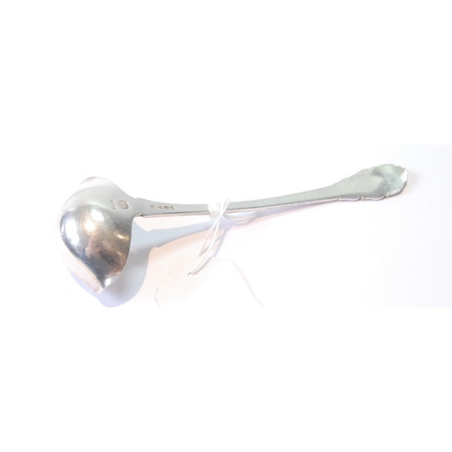 48 - Georg Jensen silver ladle of Rose or Lily of the Valley pattern, Import Marks 1928, 33g or 1oz.