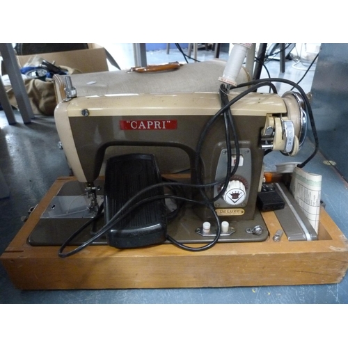 34 - Capri sewing machine, boxed.