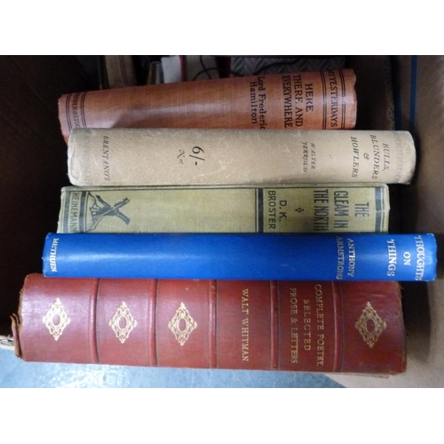 43 - Three cartons containing general books and novels on various subjects.