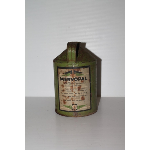 52 - Vintage Mervopal varnish tin, 22cm.