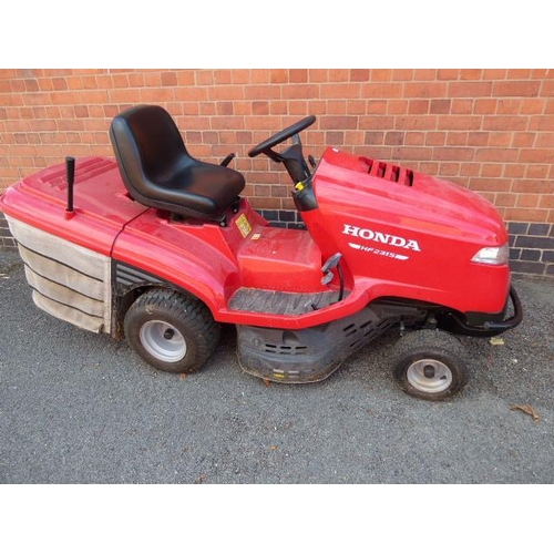 Honda HF 2315 Ride-on tractor mower with Honda GCV OHC engine