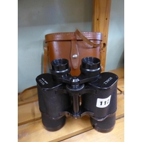 Schulz 10x50 binoculars in leather case