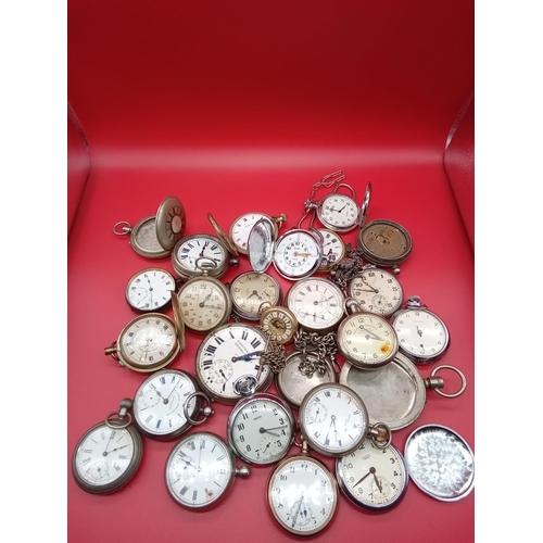Collection of mixed pocket watches for spares and repairs