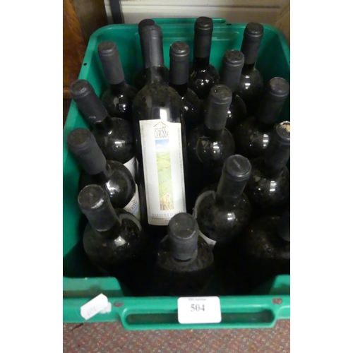 504 - Box - 16 bottles of Wine - Barbera D'Alba 2001.