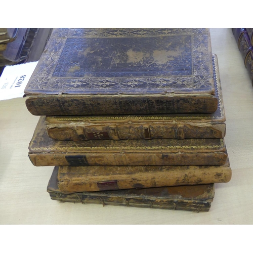 1028 - Five 19th Century Antique Books - Pleasures of Hope, Don Juan, Poems of Gray, Adventures in Guinea, ... 