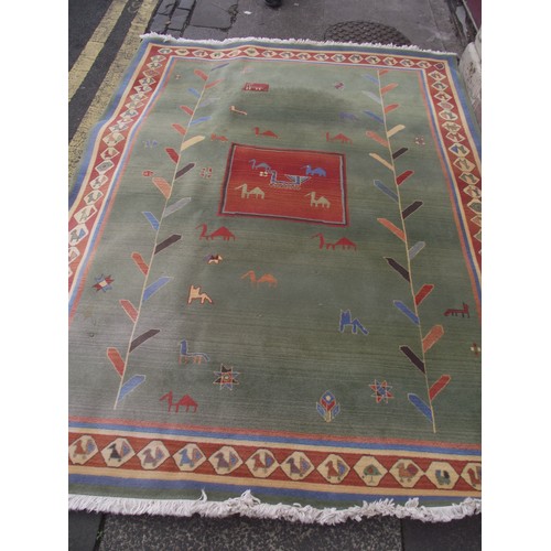 556 - Super Decorative huge rug Casba carpets.
approx 9ft x 7ft.