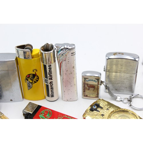 8 - ,24 x Assorted Cigarette LIGHTERS Inc Vintage, Zippo Style, Novelty Etc