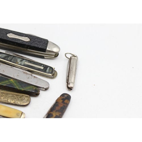 9 - ,14 x Assorted POCKET KNIVES / TOOLS Inc Antique, Vintage, Souvenir, MOP Etc