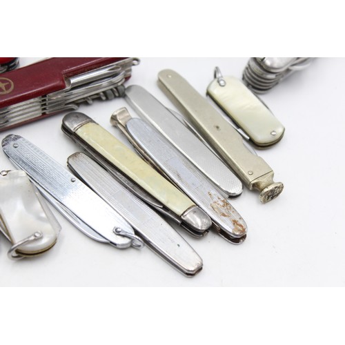 47 - ,16 x Assorted POCKET KNIVES / TOOLS Inc Vintage, Swiss Army, Multi-Tool Etc