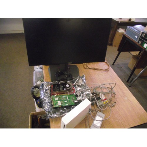 26 - Large Asus slimline monitor, MSi N8600, Wii console ect.