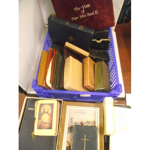 60 - Box of assorted bibles ect