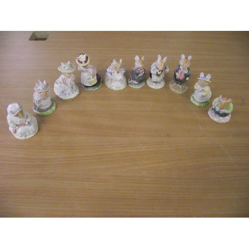 532 - 10 Royal Doulton Bramley Hedge figures.
approx 3 inches.