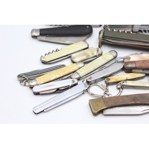 2 - ,20 x Assorted POCKET KNIVES / TOOLS Inc. Vintage, Swiss Army, Multi-Tool Etc.