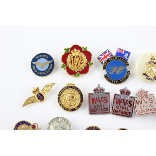 270 - ,30 x Assorted Vintage MILITARY / CIVIL DEFENCE Badges Inc RAF, Royal Marines
