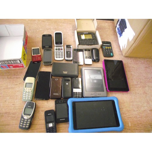 36 - Box of Smart phones, mobile phones, Tablets ect.