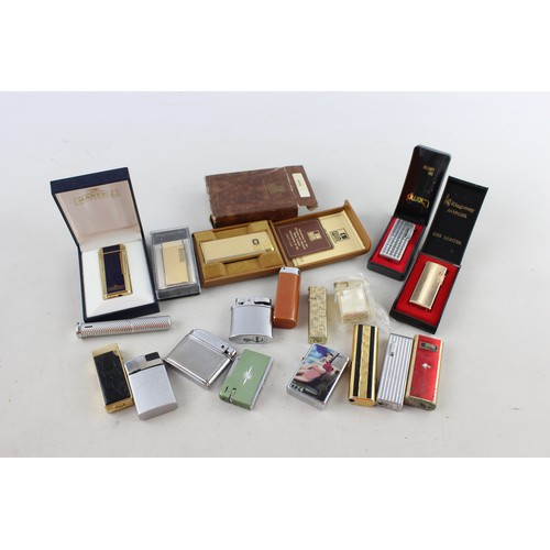 13 - ,18 x Assorted Vintage BRANDED Cigarette LIGHTERS Inc Boxed, Kingsway, Sim Etc