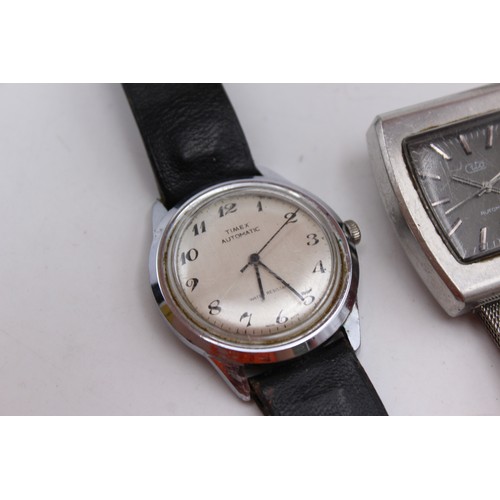 47 - ,4 x Vintage Gents WRISTWATCHES Hand-Wind / Automatic WORKING Inc. Avia, Cito Etc