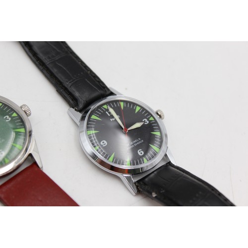 54 - ,3 x Assorted Gents Mechanical HMT WRISTWATCHES Hand-Wind WORKING