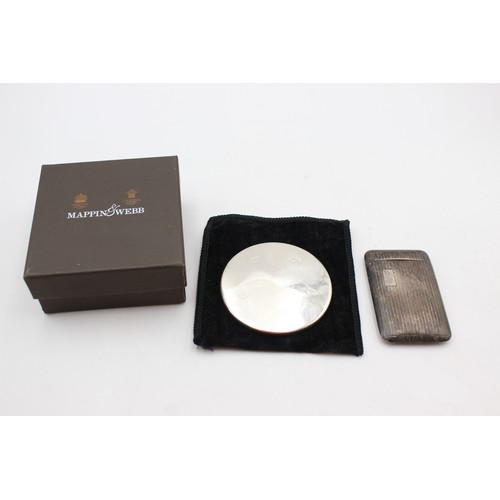99 - ,Stamped .925 STERLING SILVER Mappin & Webb Ladies Vanity Compact Mirror (57g)