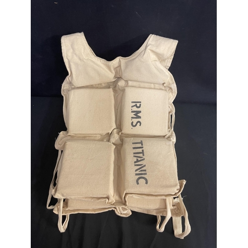 R.M.S. TITANIC Life jacket made for Raise The Titanic with Barnebys