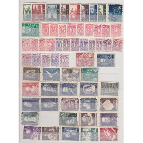 274 - A mint and used accumulation of European stamps on 42 pages, including Liechtenstein 1959-1972 and A... 