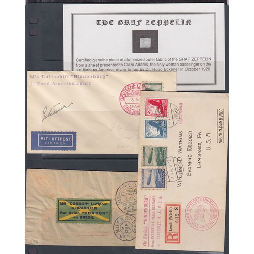 299 - A collection of Zeppelin related covers and cards (13) sent to and from Germany plus ephemera, noted... 