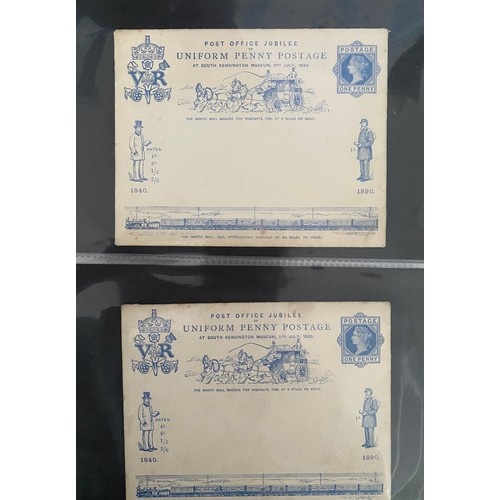 477 - A collection of postal stationery from QV to QEII mint and used, including letter cards and reply ca... 