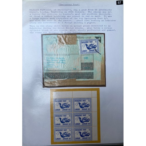 481 - A collection of GB 1971 Strike Post Mail including mint and used stamp sets and covers