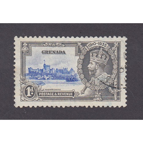 694 - 1935 SG146var, 1d fine used with variety ‘Dash by Turret’ unlisted by SG.
