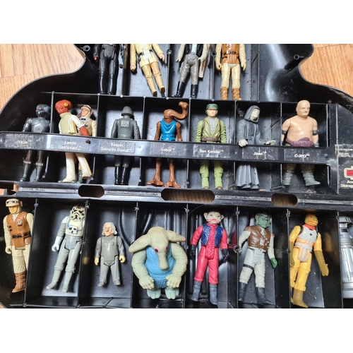389 - Vintage Star Wars Toys-Darth Vader Carry Case with Approx 45 Figures 70s/80s