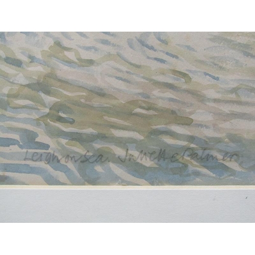 1005 - JULIET PALMER - LEIGH ON SEA, SIGNED WATERCOLOUR, F/G, 35CM X 25CM