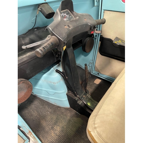 1 - Italian Piaggio Ape 50 4540z in blue, 50 cc, circa 1996, unknown working order and sold as is. Not r... 
