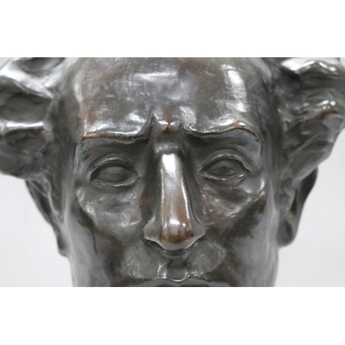 56 - Percy Aldridge Grainger, cast by the American Roman Bronze Works New York, by A Newmark 1933 mounted... 