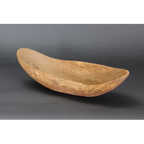41 - CENTRAL AUSTRALIAN WATER CARRIER COOLAMON, NORTHERN TERRITORY, Carved and engraved wood and natural ... 