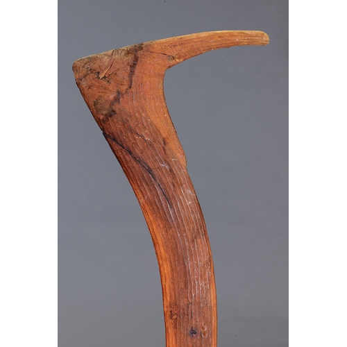 43 - EARLY HOOKED BOOMERANGS, TENNANT CREEK, NORTHERN TERRITORY, Carved and engraved hardwood and natural... 