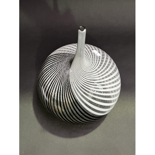 4 - Art glass vase, Swirl design,  approx 31cm H