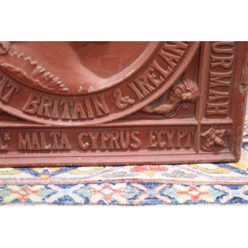 15 - Rare Antique Queen Victoria Commemorative terracotta wall plaque by Stanley Brothers, 1897, celebrat... 