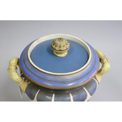 3001 - Antique Tamarinds lidded storage jar, produced 1831-1859 Burslem, by Samuel Alcock and Company, appr... 