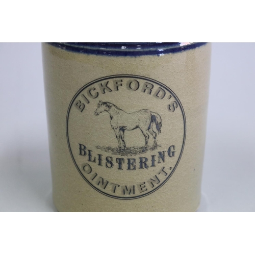 3018 - Bickfords ointment pot, approx 18cm H