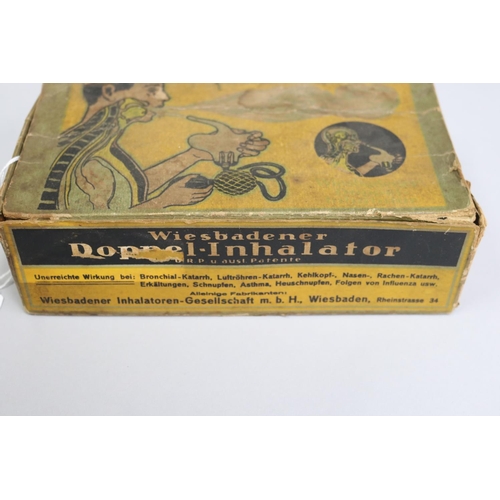 3019 - Boxed inhalator Wiesbadener Doppel-inhalator c1930's