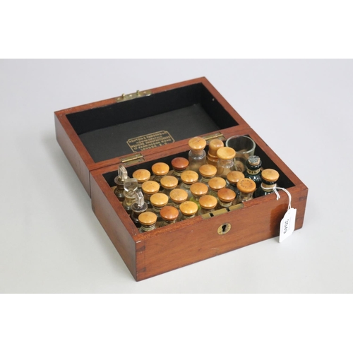 3049 - Antique cased homeopathic set, Ashton & Parsons LTD, Homoeopathic Medicine Manufacturers, London, ap... 