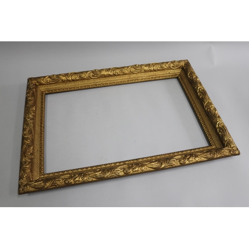 3209 - Antique gilt surround picture frame, approx 47cm x 68cm