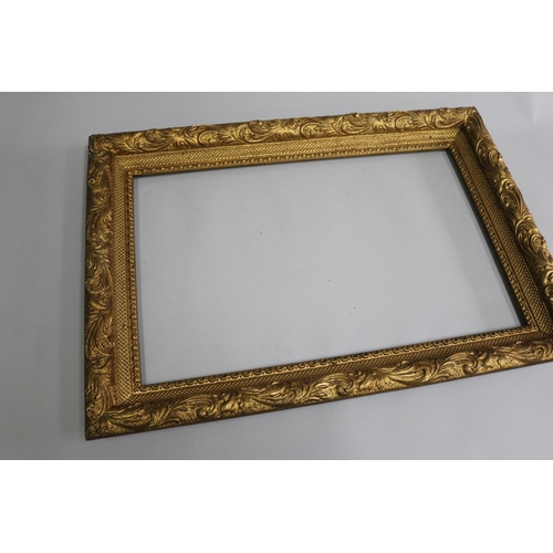 3209 - Antique gilt surround picture frame, approx 47cm x 68cm