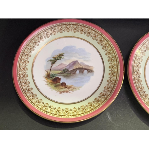 35 - Three antique plates, approx 23cm Dia and smaller (3)