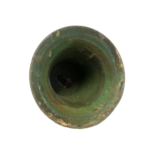 38 - Victorian brass bell. 15/17cm